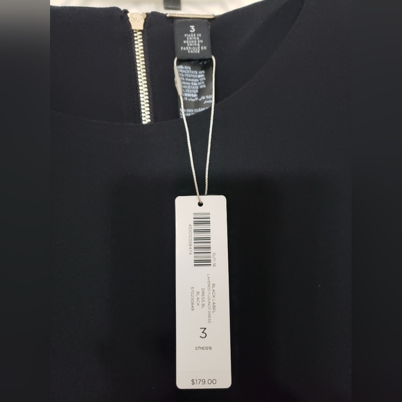 CHICO'S Little Black Dress - Size 3 (Missy XL or 16) - Picture 7 of 8